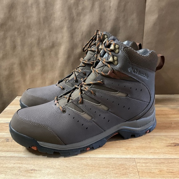 Men’s Columbia Gunnison II Omni Heat Boots 15 Cordovan Dark Adobe Winter Brown - Picture 7 of 13